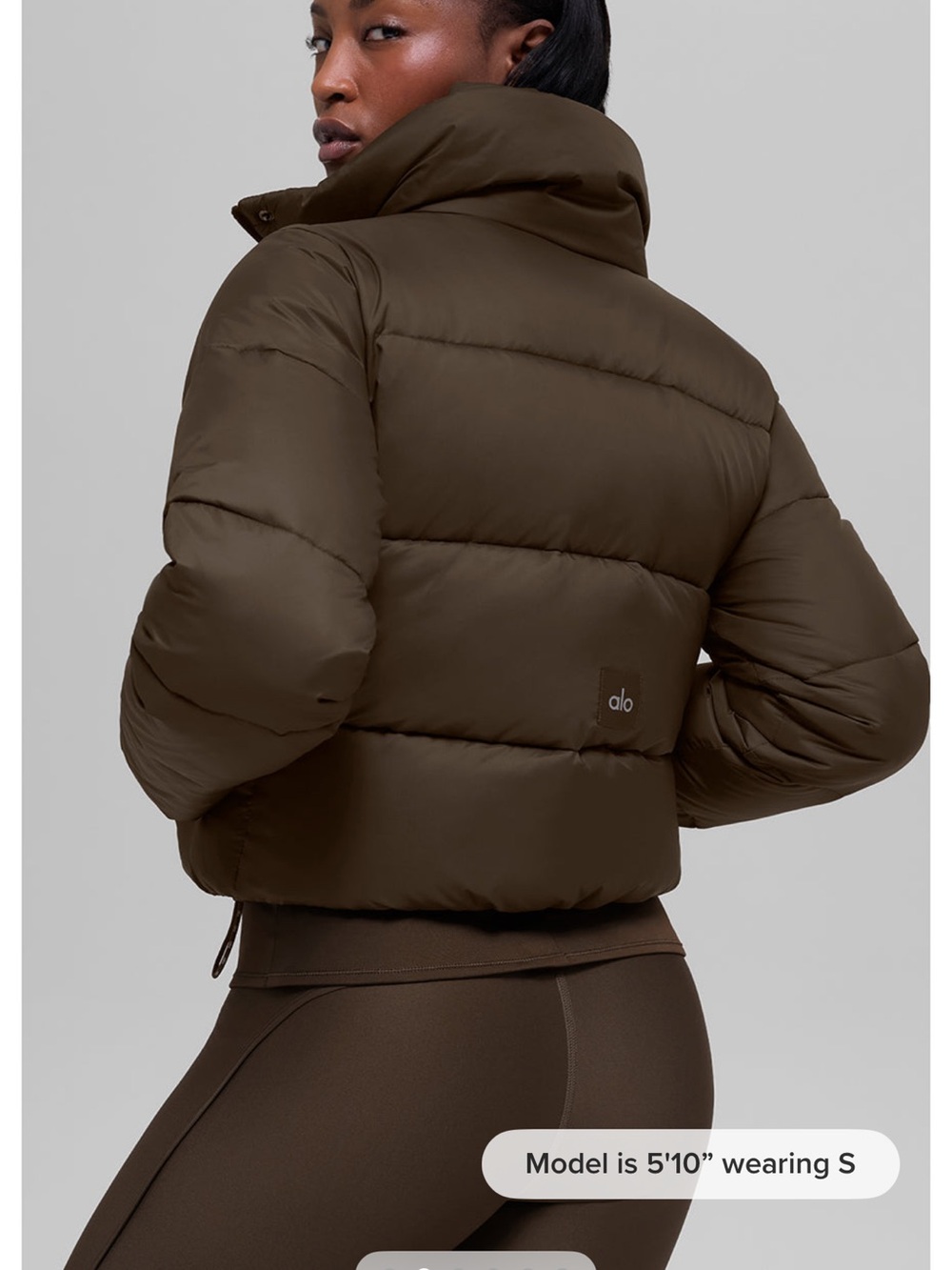Alo Gold Rush Puffer. Medium. Espresso. New with tags. Authentic. - Picture 12 of 12